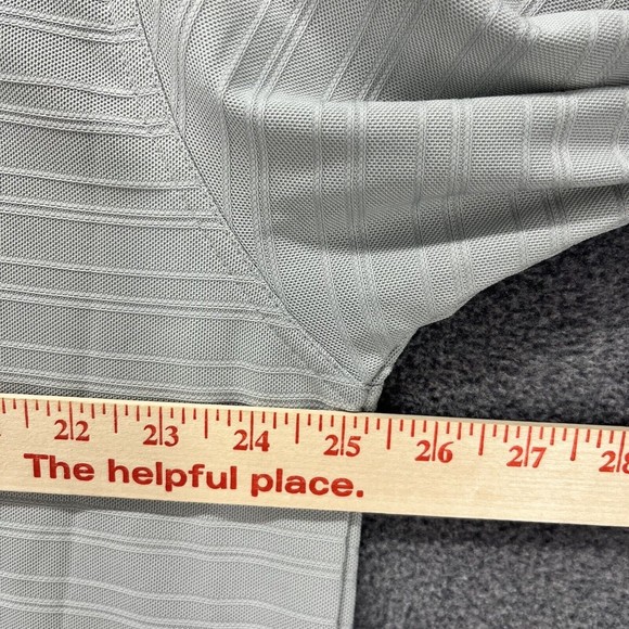 Pga Tour Polo Shirt Mens Size XXL Light Gray Stripe Golf Henley Short Sleeve - Picture 10 of 11